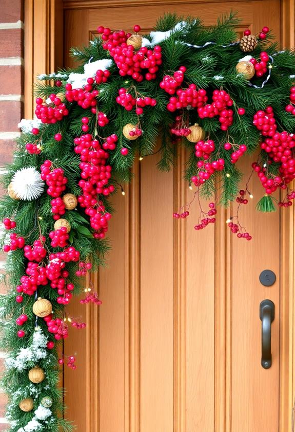 festive crimson berry decoration