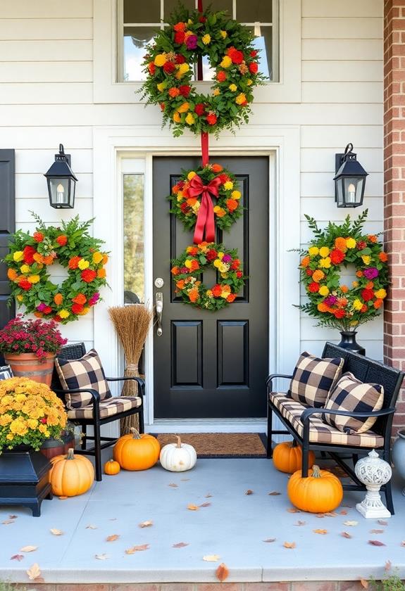 festive decorative door accents