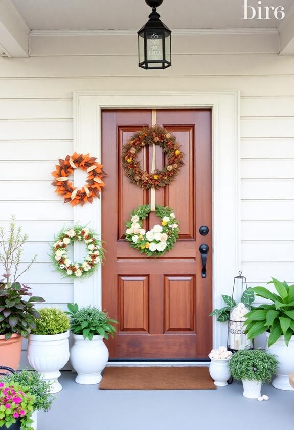festive decorative door accents