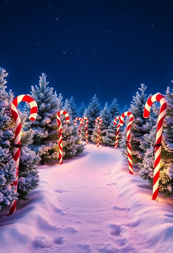 festive holiday decoration stakes