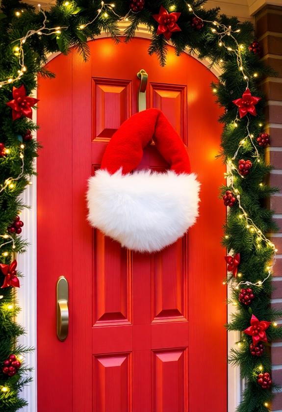 festive holiday door decoration
