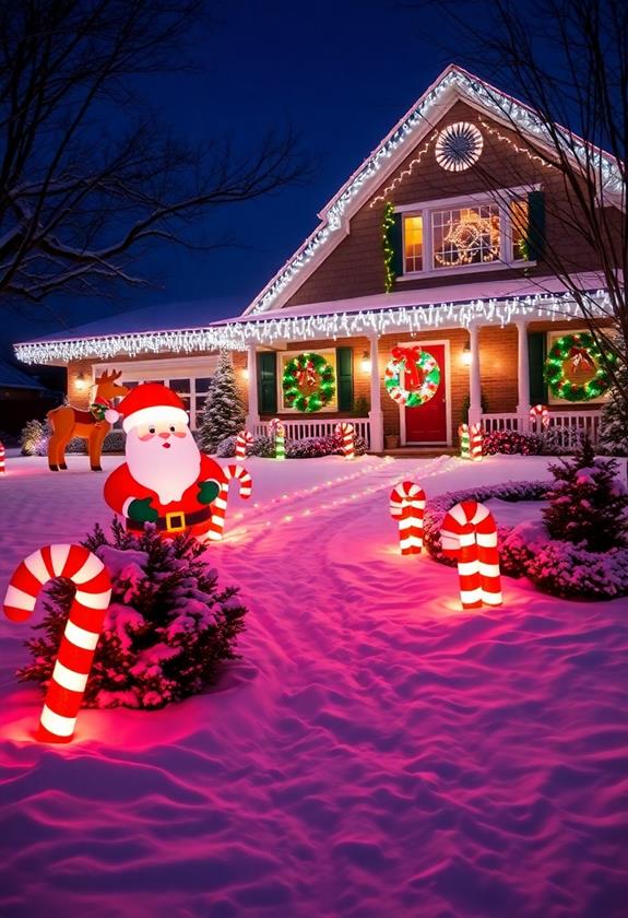 festive holiday light decorations