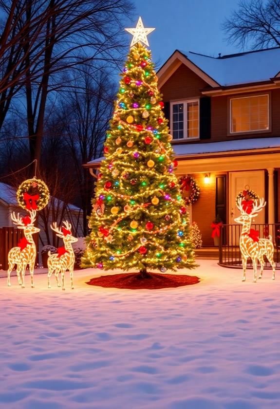 festive holiday yard decorations