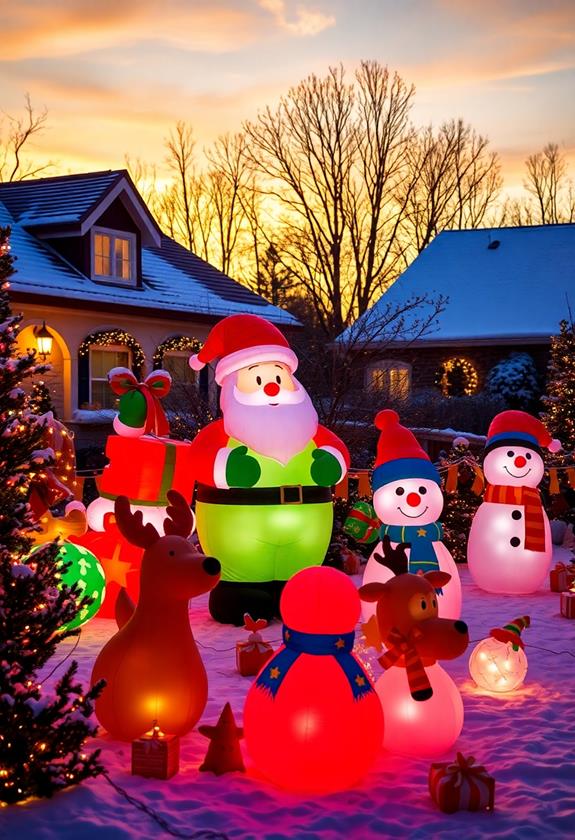 festive outdoor decorations display