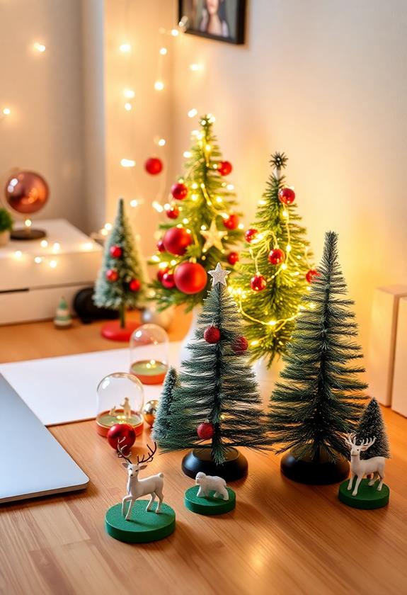 festive seasonal desk decor