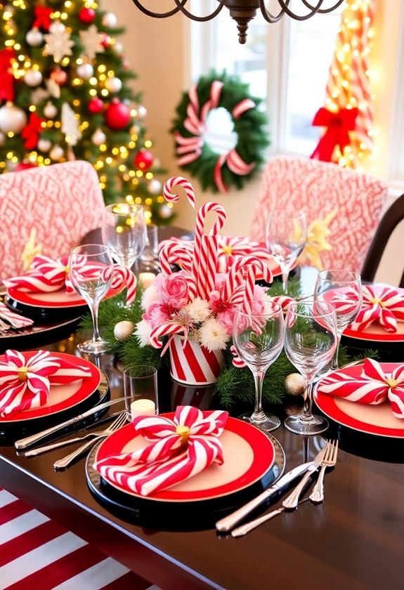 festive striped candy delight