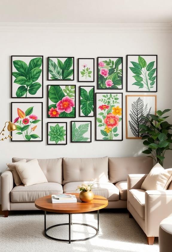floral art illustrations collection