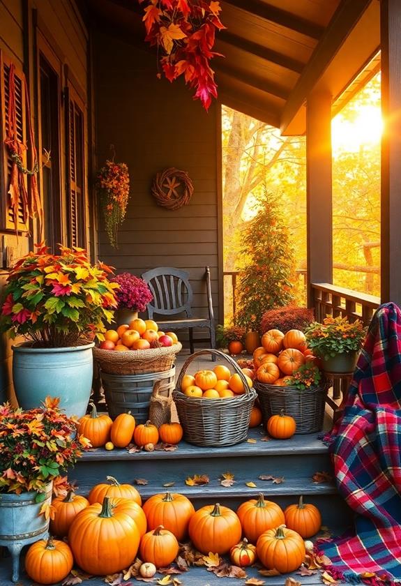 freshly picked apple baskets