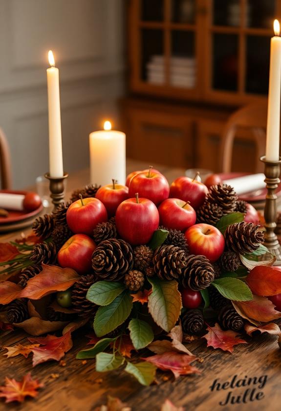 fruit and decorative displays