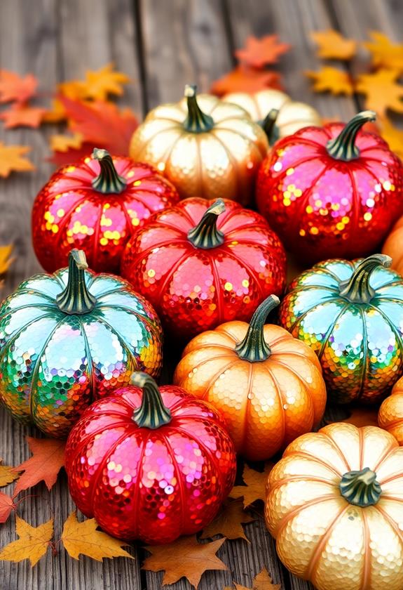 glittering shimmering sequins