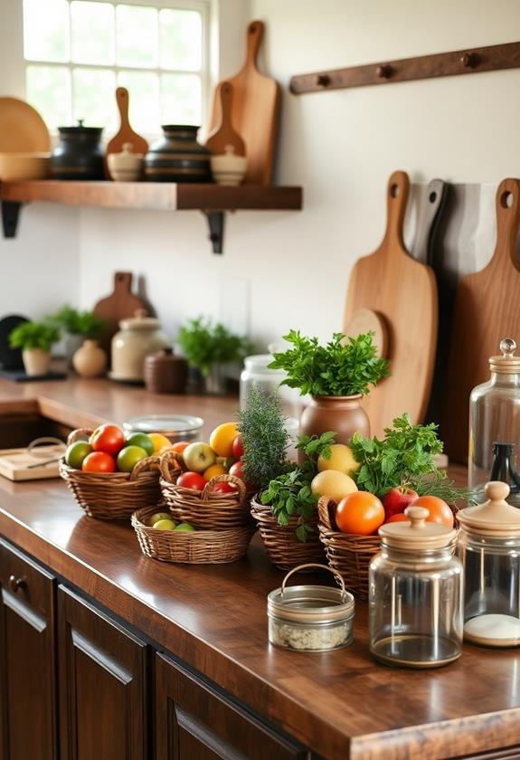 handcrafted natural fiber baskets