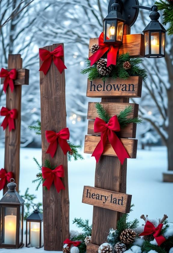 handcrafted rustic wooden decor