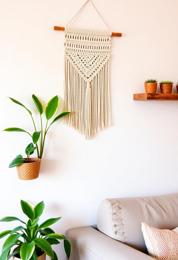 handmade macrame display ideas