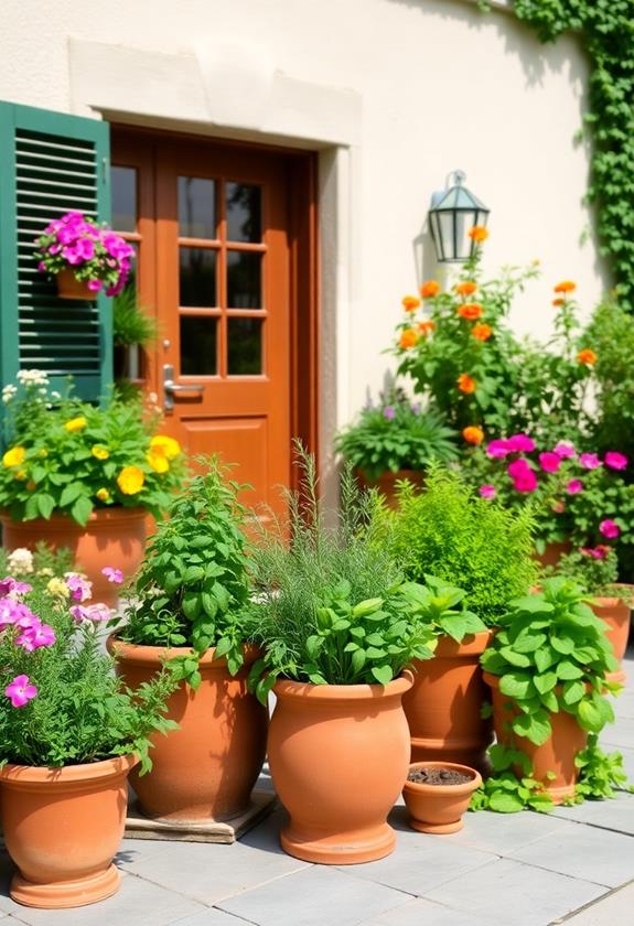 herb garden showcase arrangement