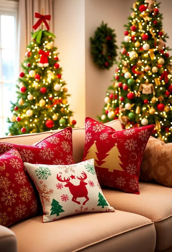 holiday decorative cushion covers