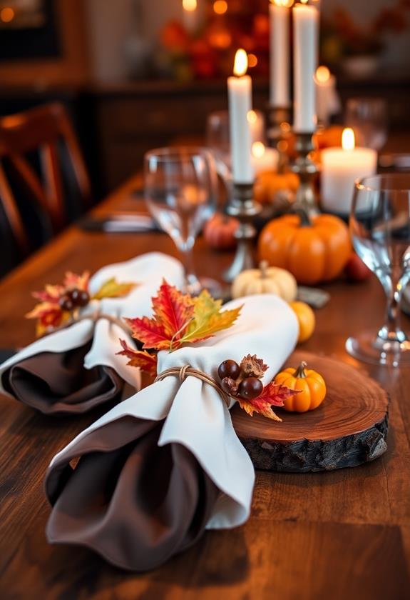 holiday table decor accents