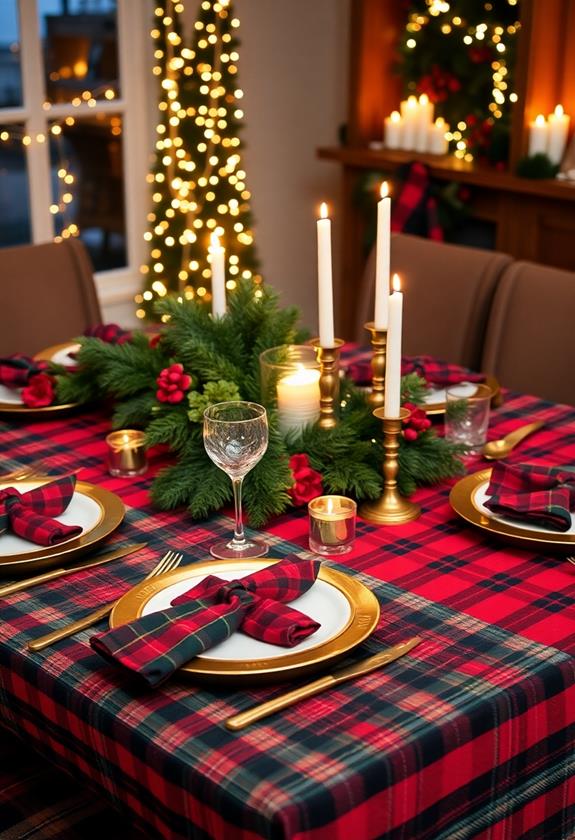 holiday tartan fabric designs