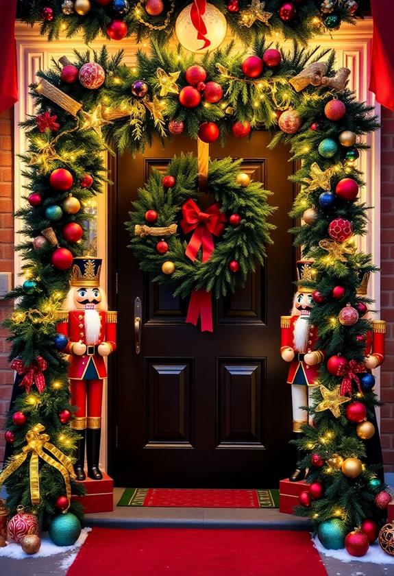 holiday themed nutcracker exhibit