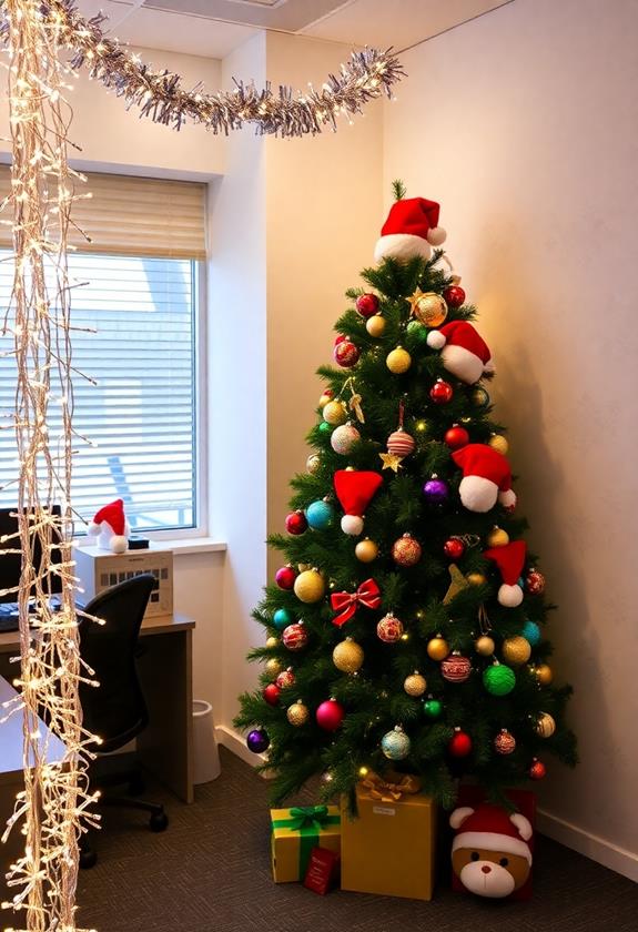 holiday themed photo space