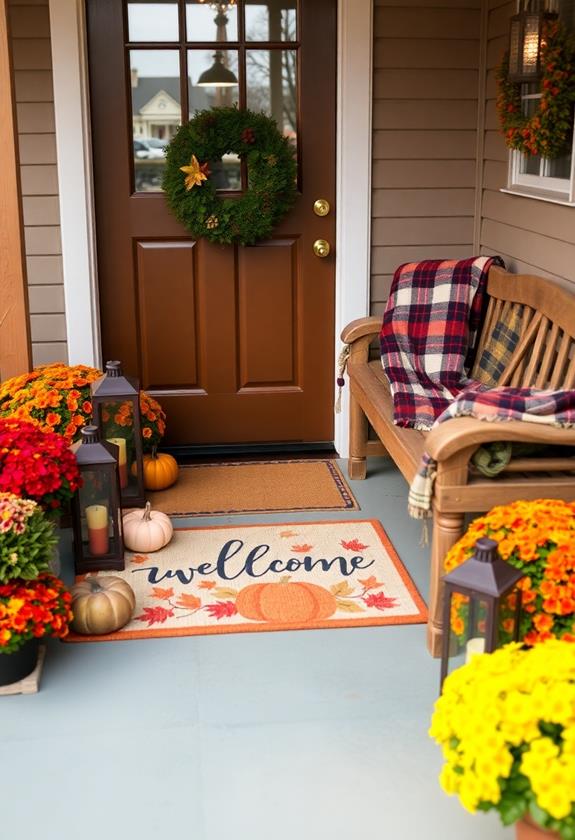 holiday themed welcome mats