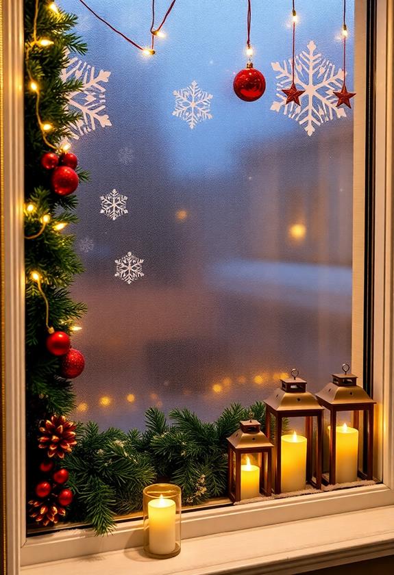 holiday themed window displays