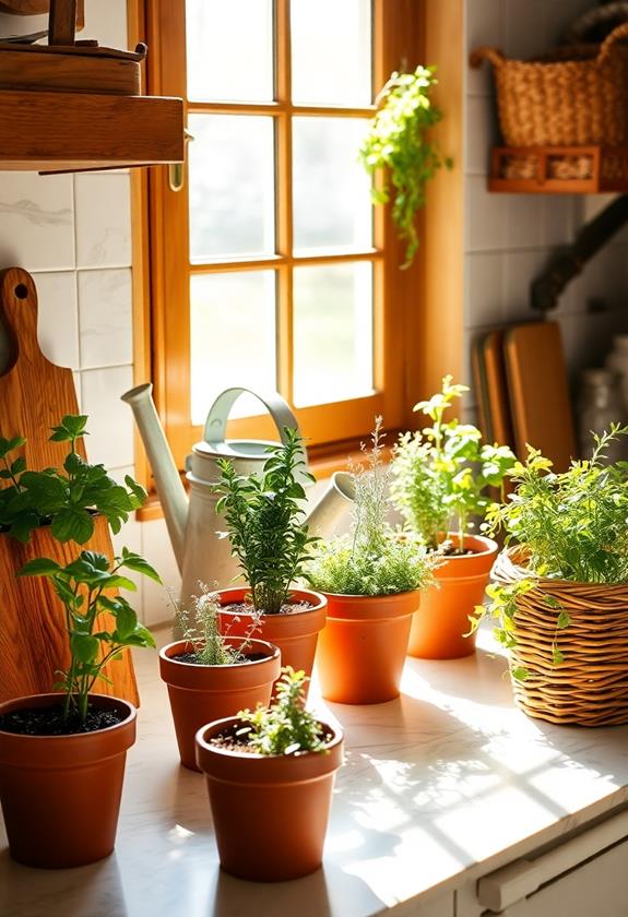 homegrown culinary herb paradise