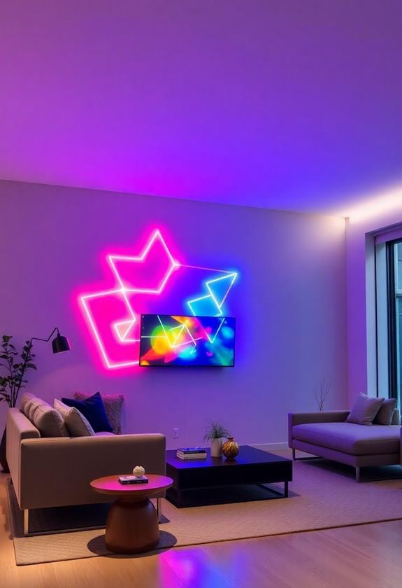 illuminated artistic light creations