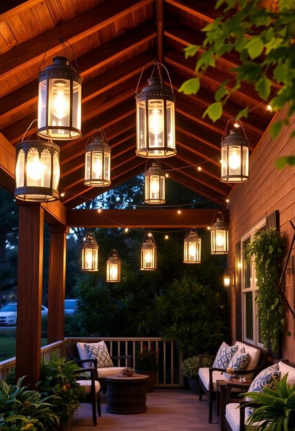 illuminated decorative hanging lights
