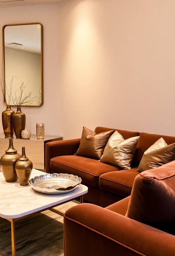 incorporate shiny metallic details