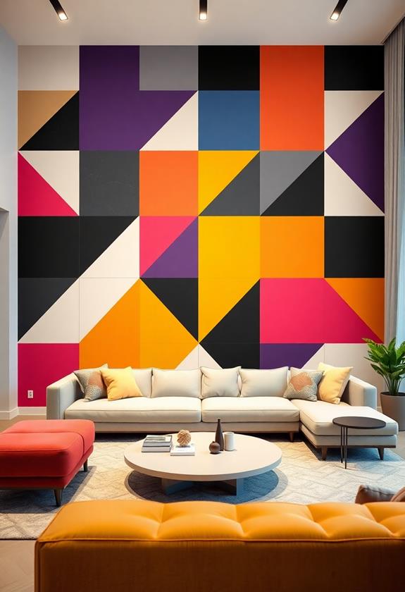 intricate geometric wall designs