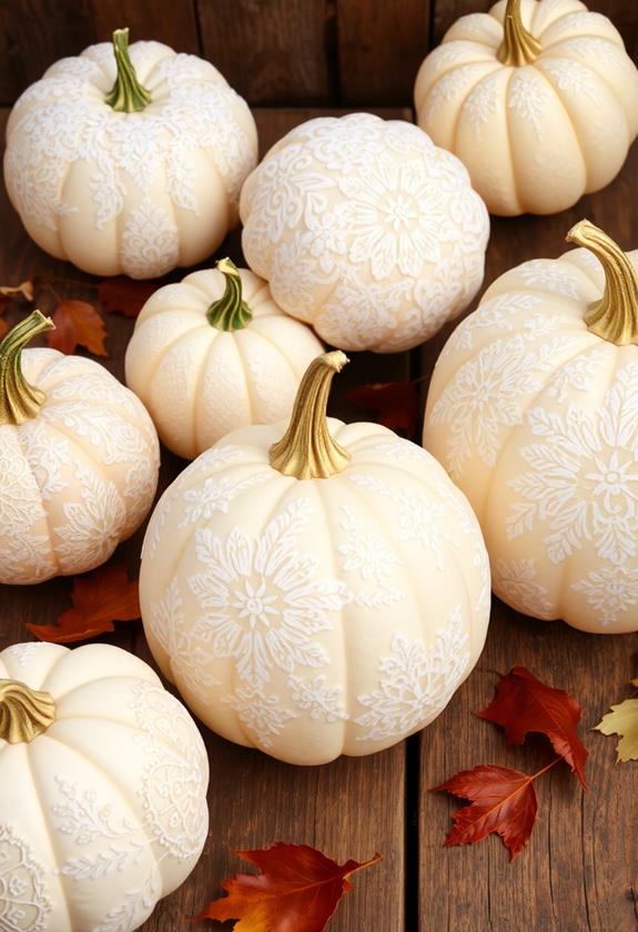 intricately decorated pumpkin designs