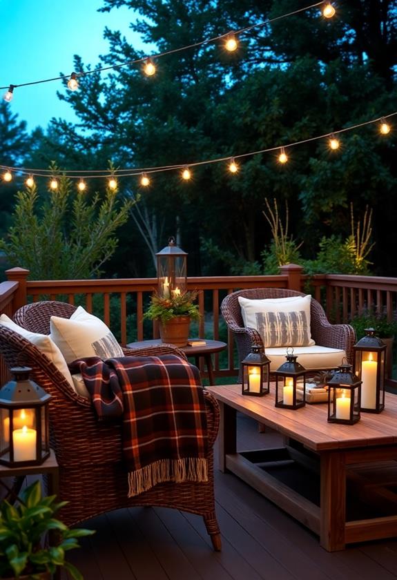 inviting al fresco area