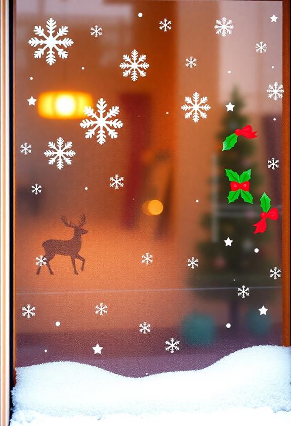 joyful holiday decor stickers