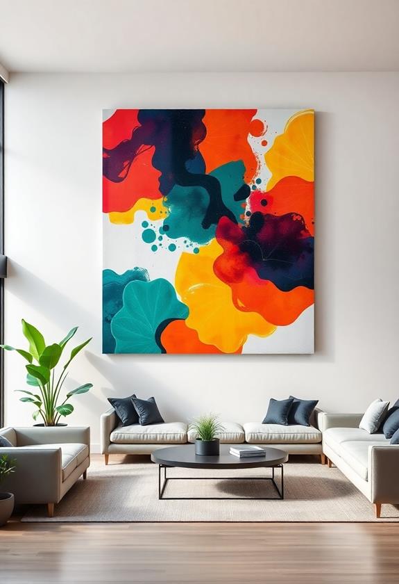 large artistic wall decor
