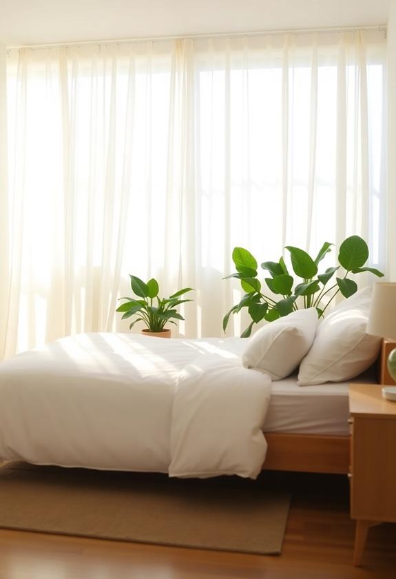 luminous sheer window drapes