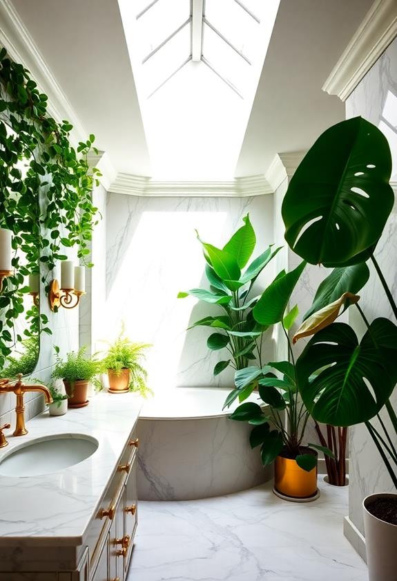 lush foliage and flora