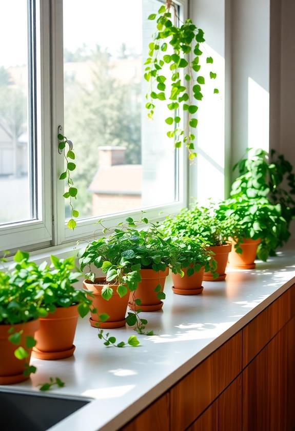 lush verdant foliage display