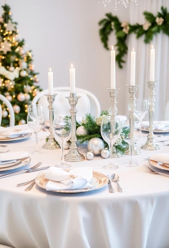 lustrous metallic design elements