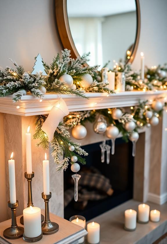 magical snowy landscape scene