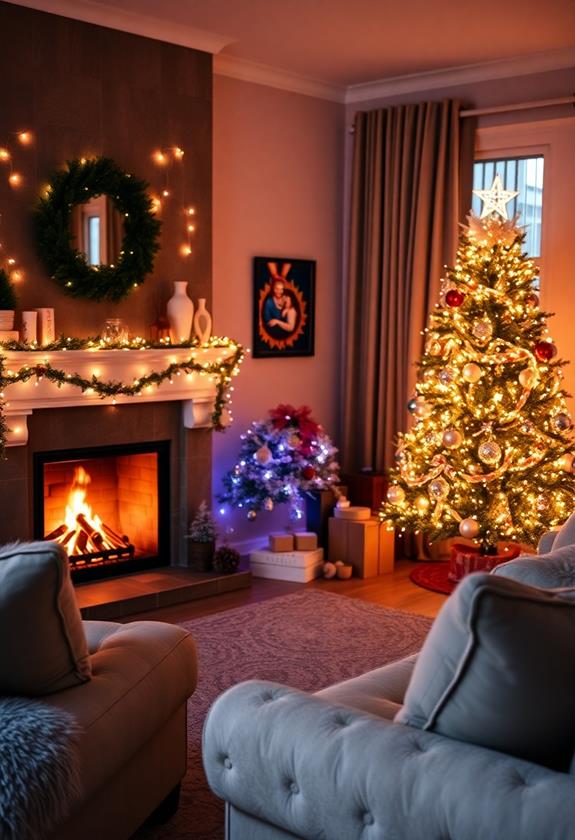 magical sparkling illumination display