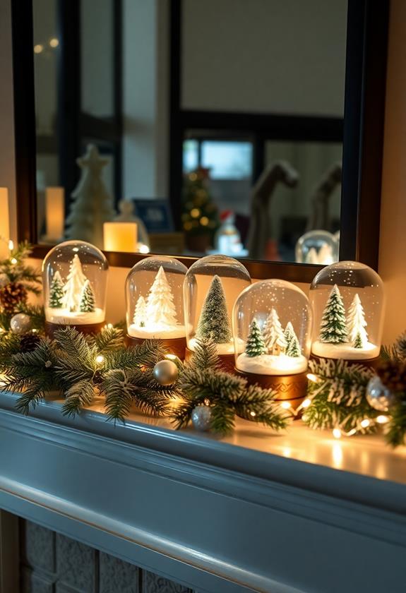 magical winter scene displays