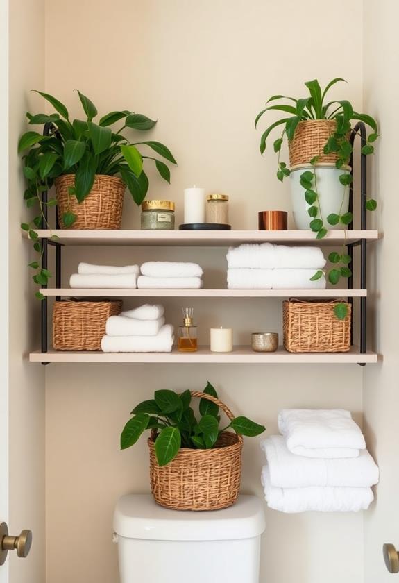 maximize bathroom vertical space