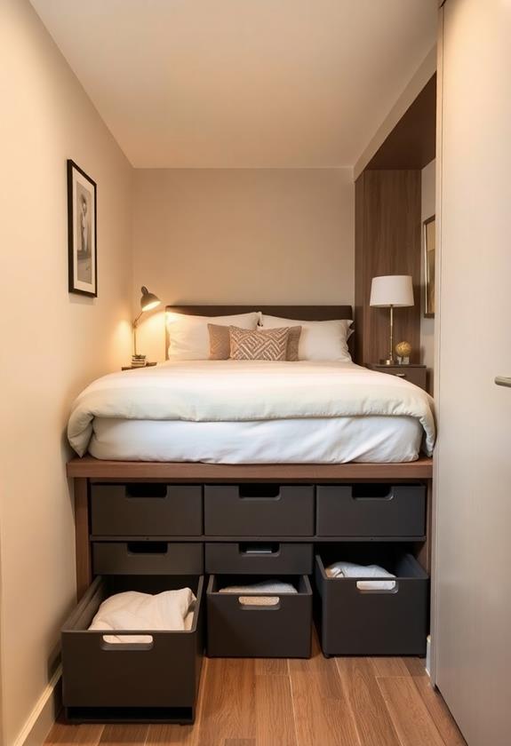 maximize storage under bed