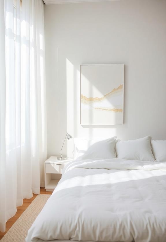 minimalist white wall decor