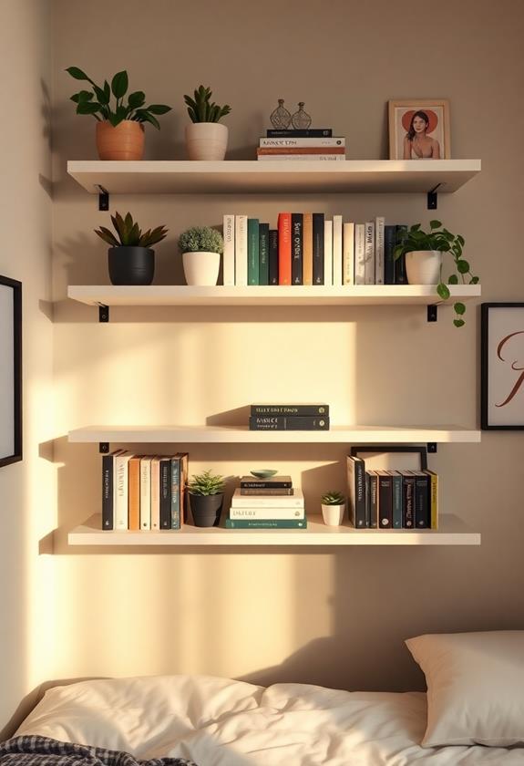 mounting decorative wall storage