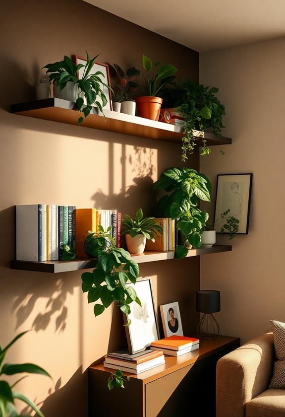 mounting wall mounted shelves