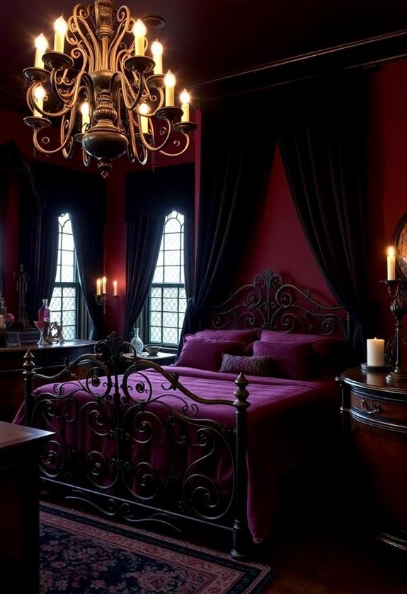 mysterious bold color palettes