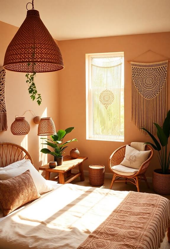 natural rattan home decor