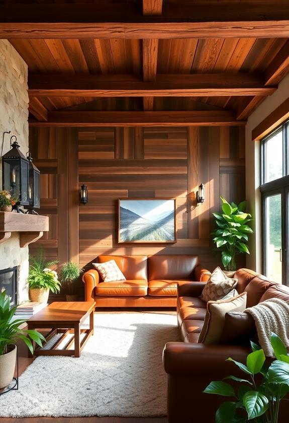 natural timber wall decor
