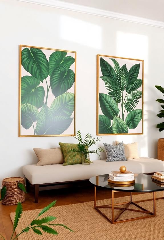 nature inspired decorative prints